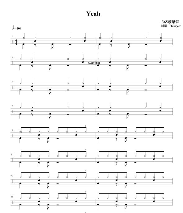 原创鼓谱 Play That Funky Music 鼓谱 架子鼓 高清鼓谱PDF